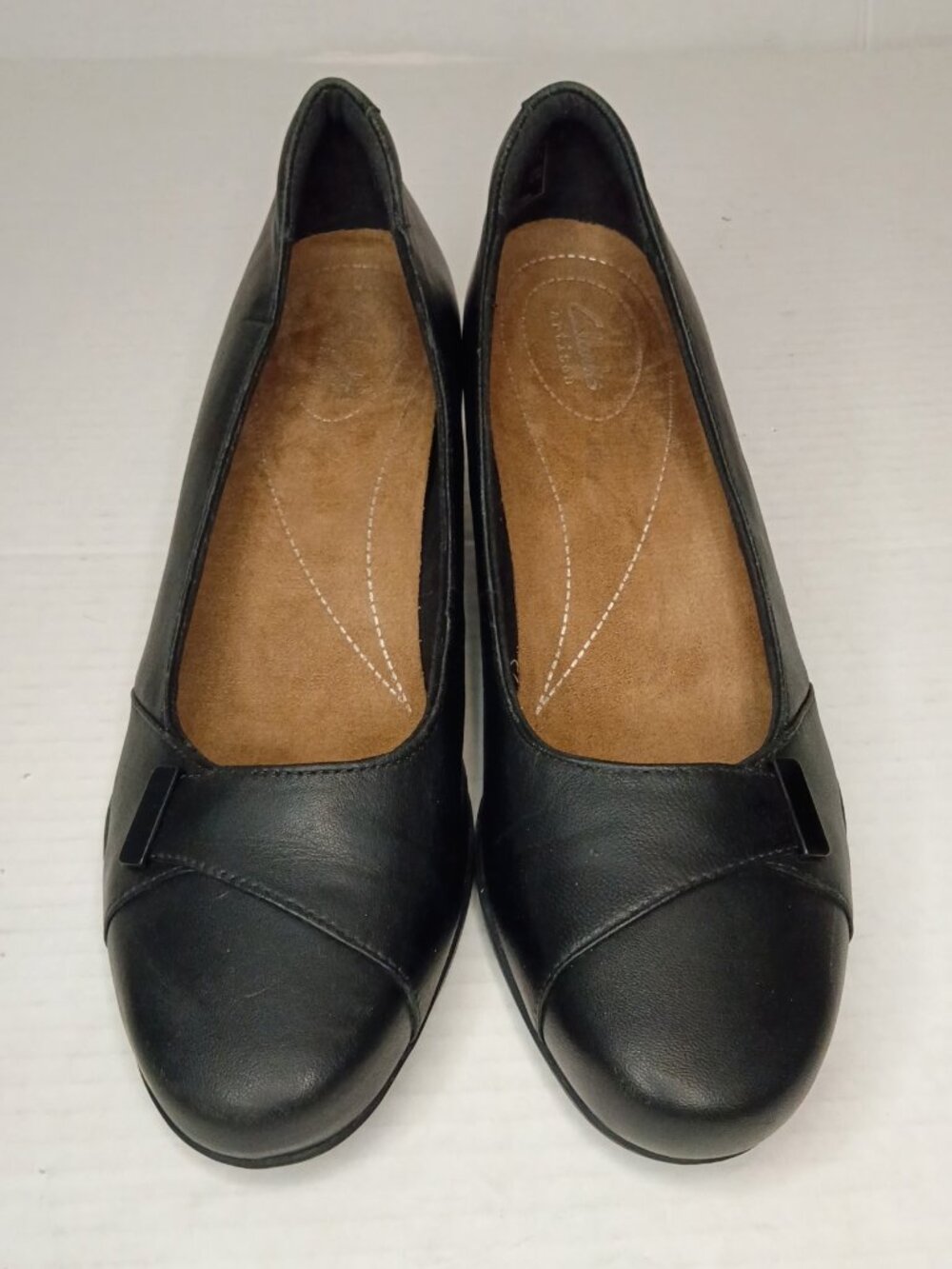 Clarks Artisan Rosalyn Belle Black Leather Pumps Women’s Size 9M